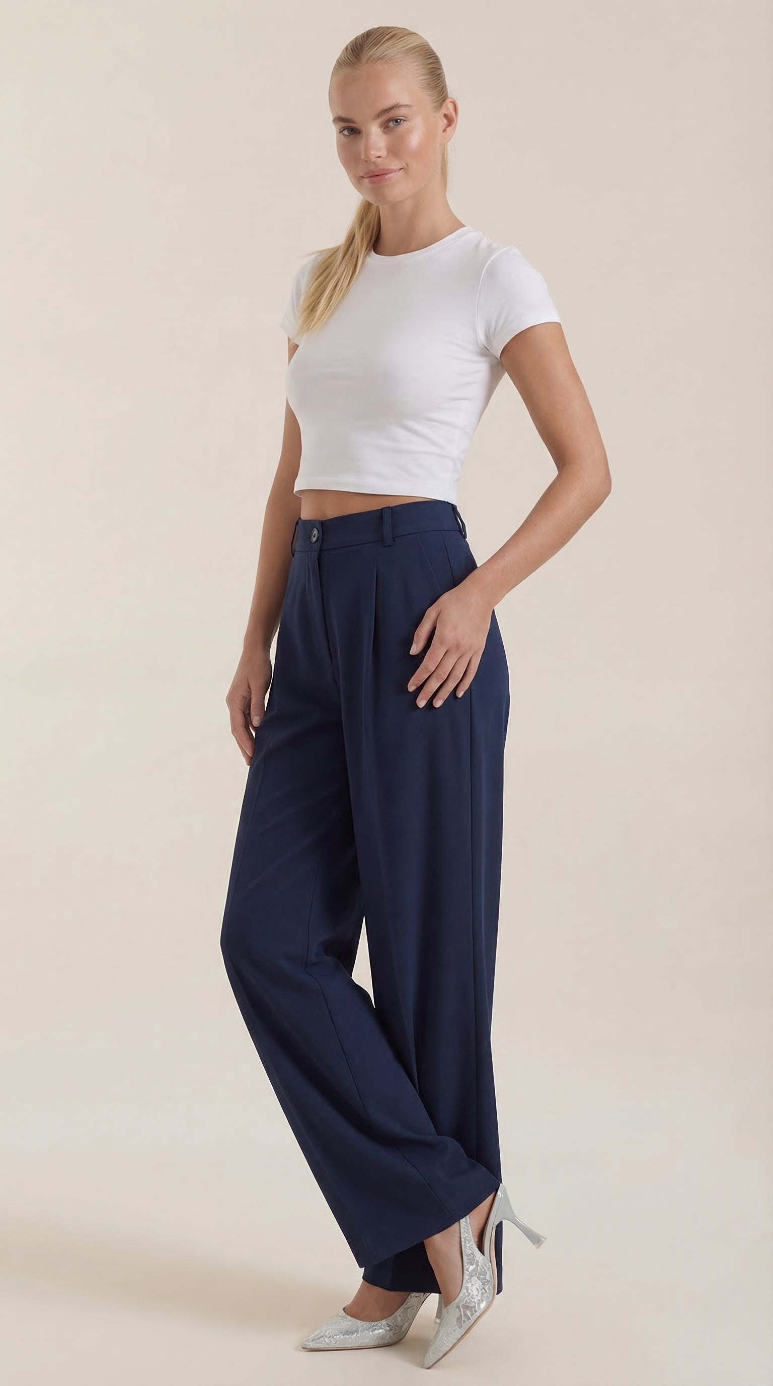 Rebecca Wide-Leg Office Trousers