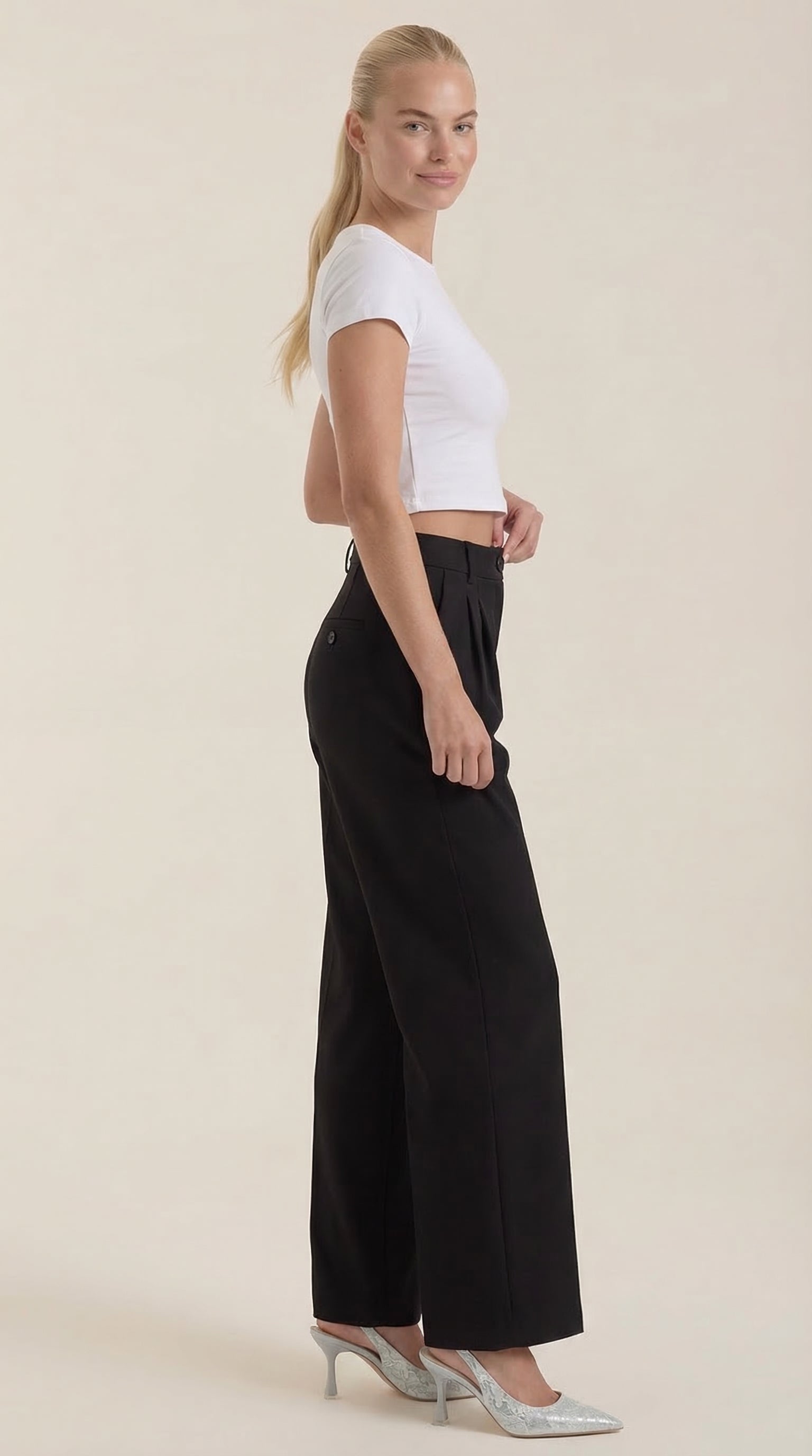 Rebecca Wide-Leg Office Trousers