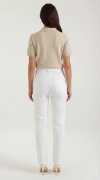 Rita Knitted Short-Sleeved Polo Top