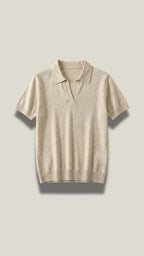 Rita Knitted Short-Sleeved Polo Top