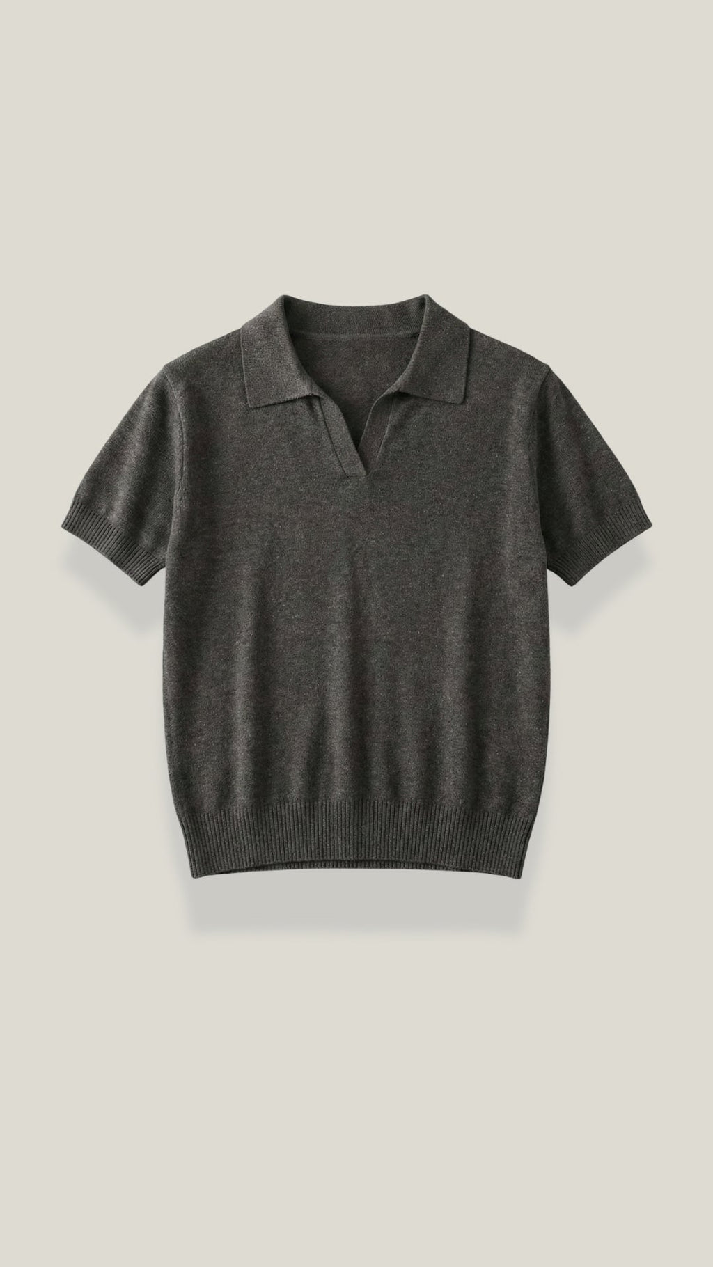 Rita Knitted Short-Sleeved Polo Top
