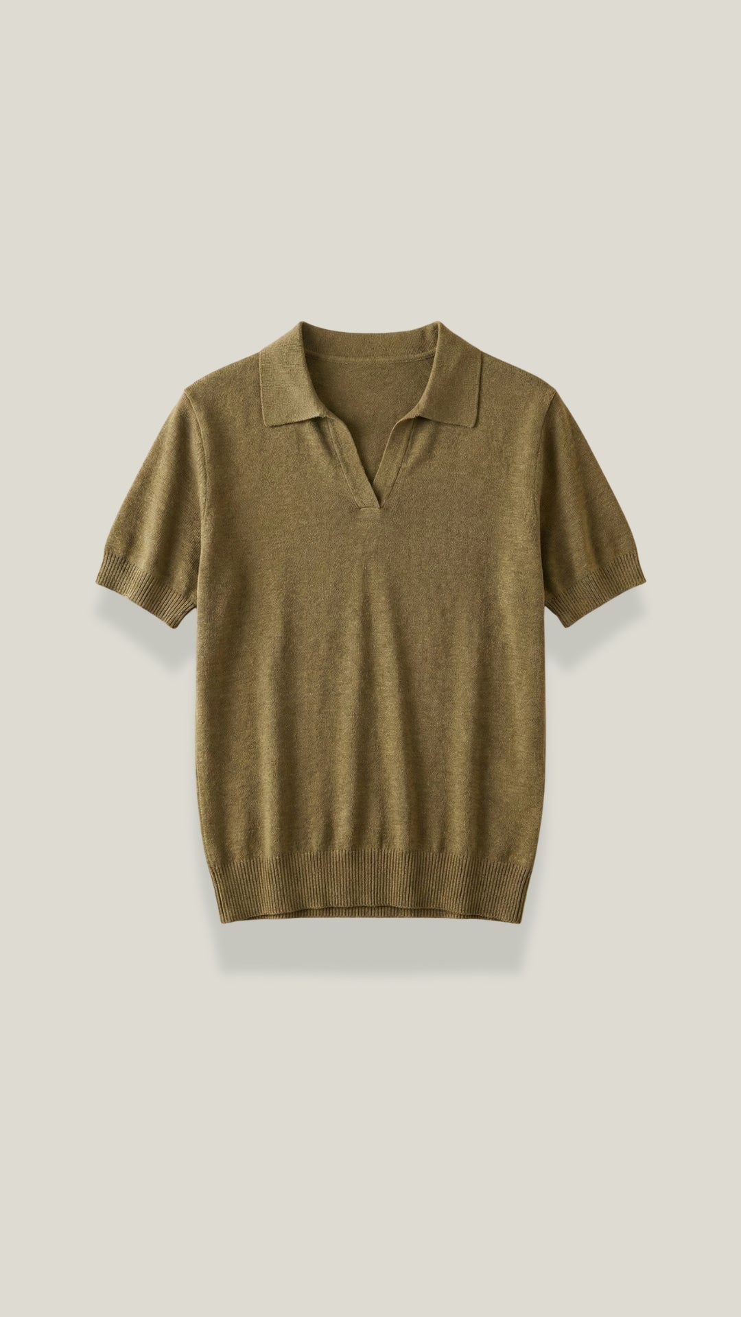 Rita Knitted Short-Sleeved Polo Top