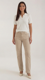 Rita Knitted Short-Sleeved Polo Top