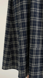 Ronda Square Neck Plaid Midi Sundress