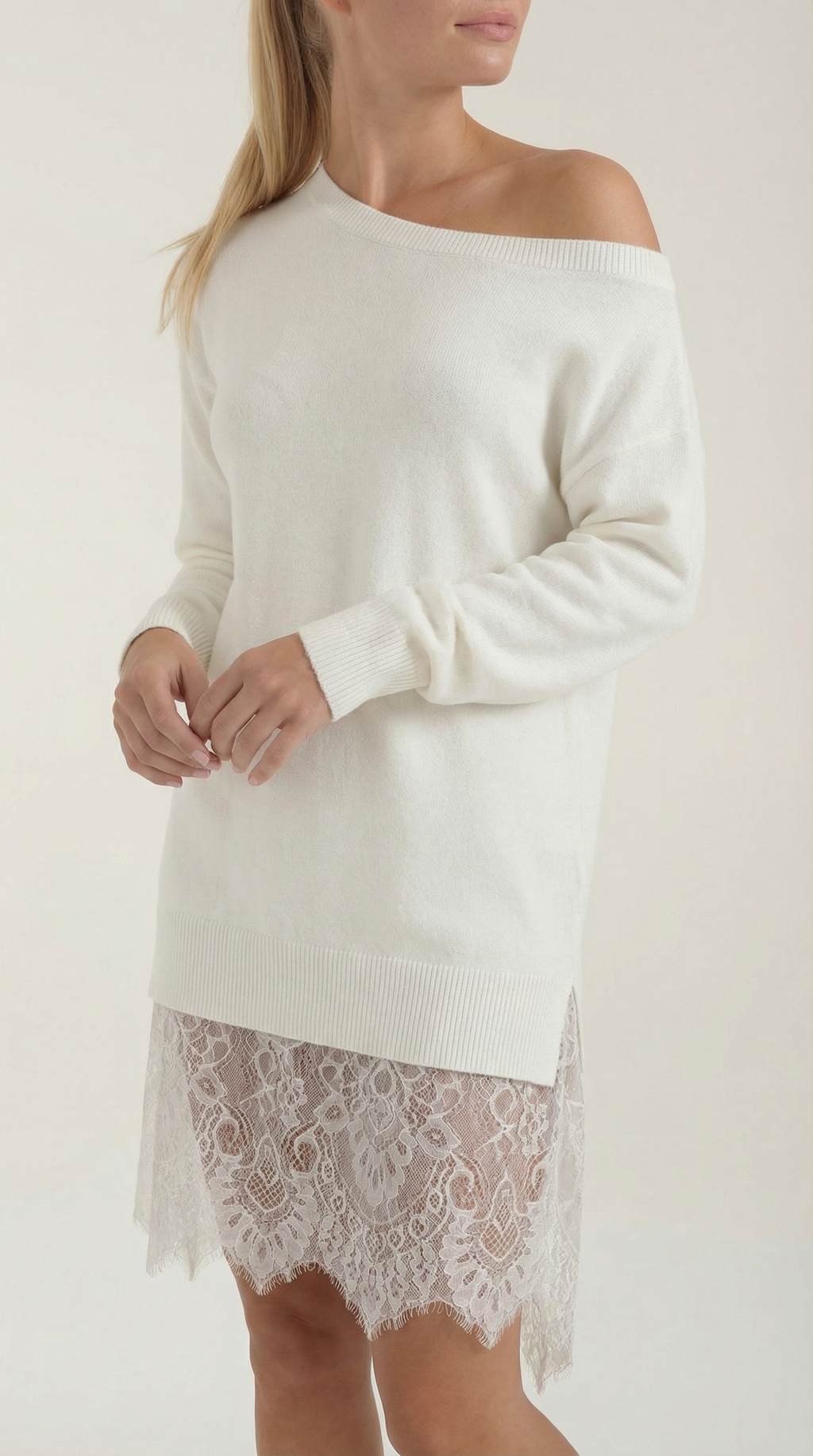 Rosemary Lace Hem Dress