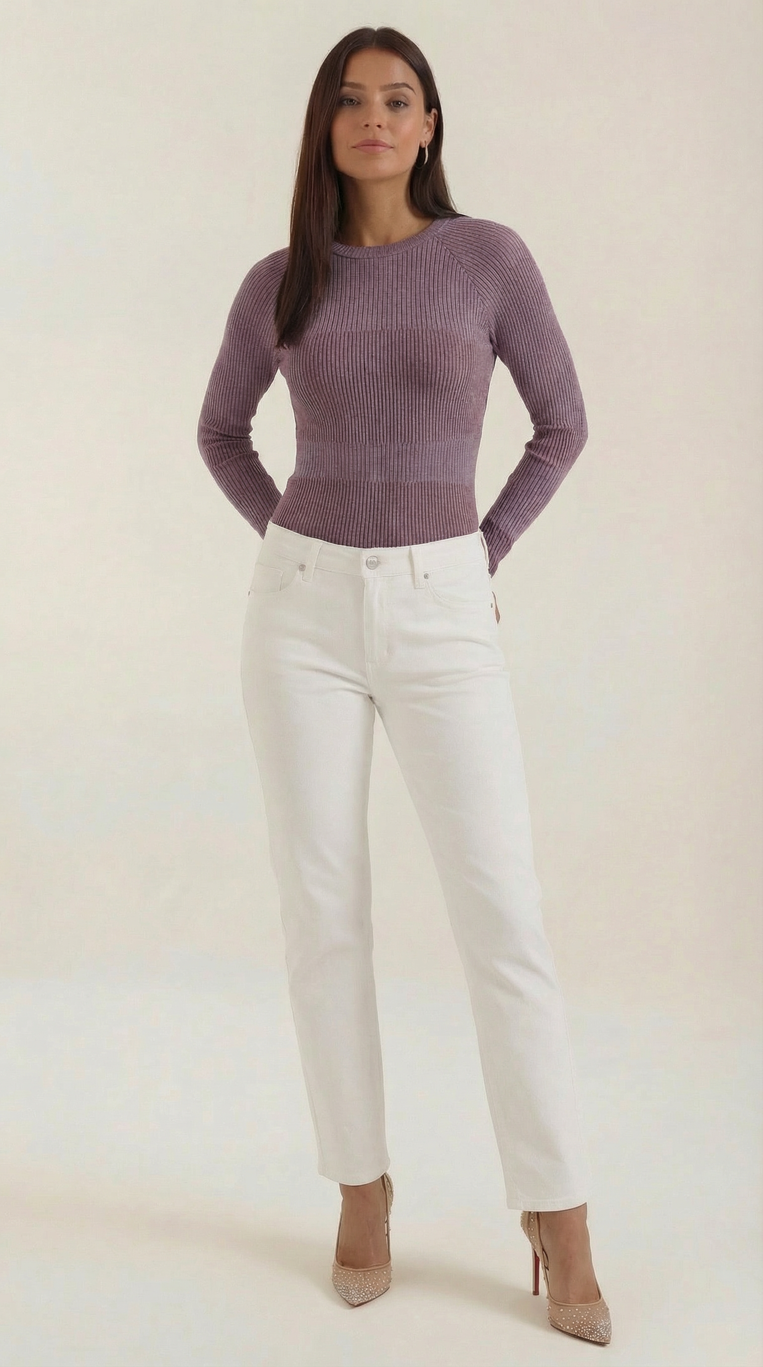 Samantha Ribbed Long-Sleeve Top