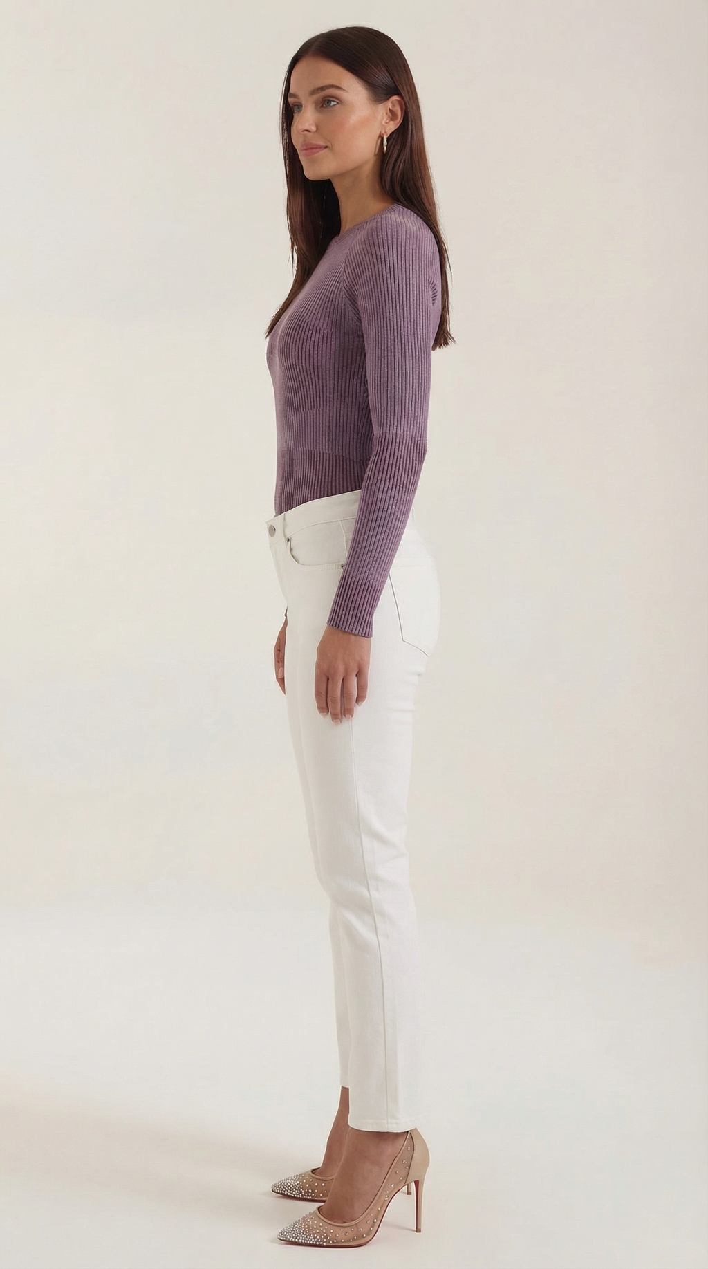 Samantha Ribbed Long-Sleeve Top