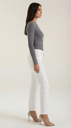 Samantha Ribbed Long-Sleeve Top