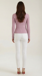 Samantha Ribbed Long-Sleeve Top