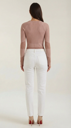 Samantha Ribbed Long-Sleeve Top