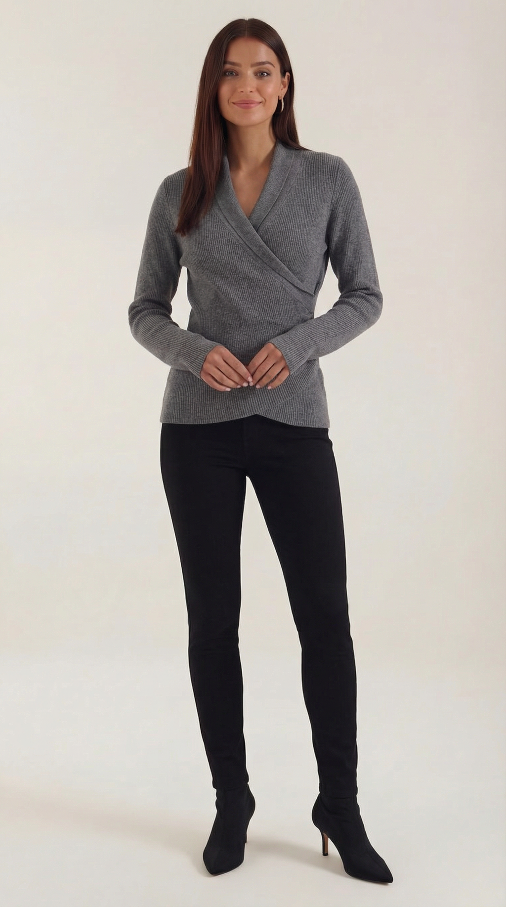 Sara Wrap Knit Sweater