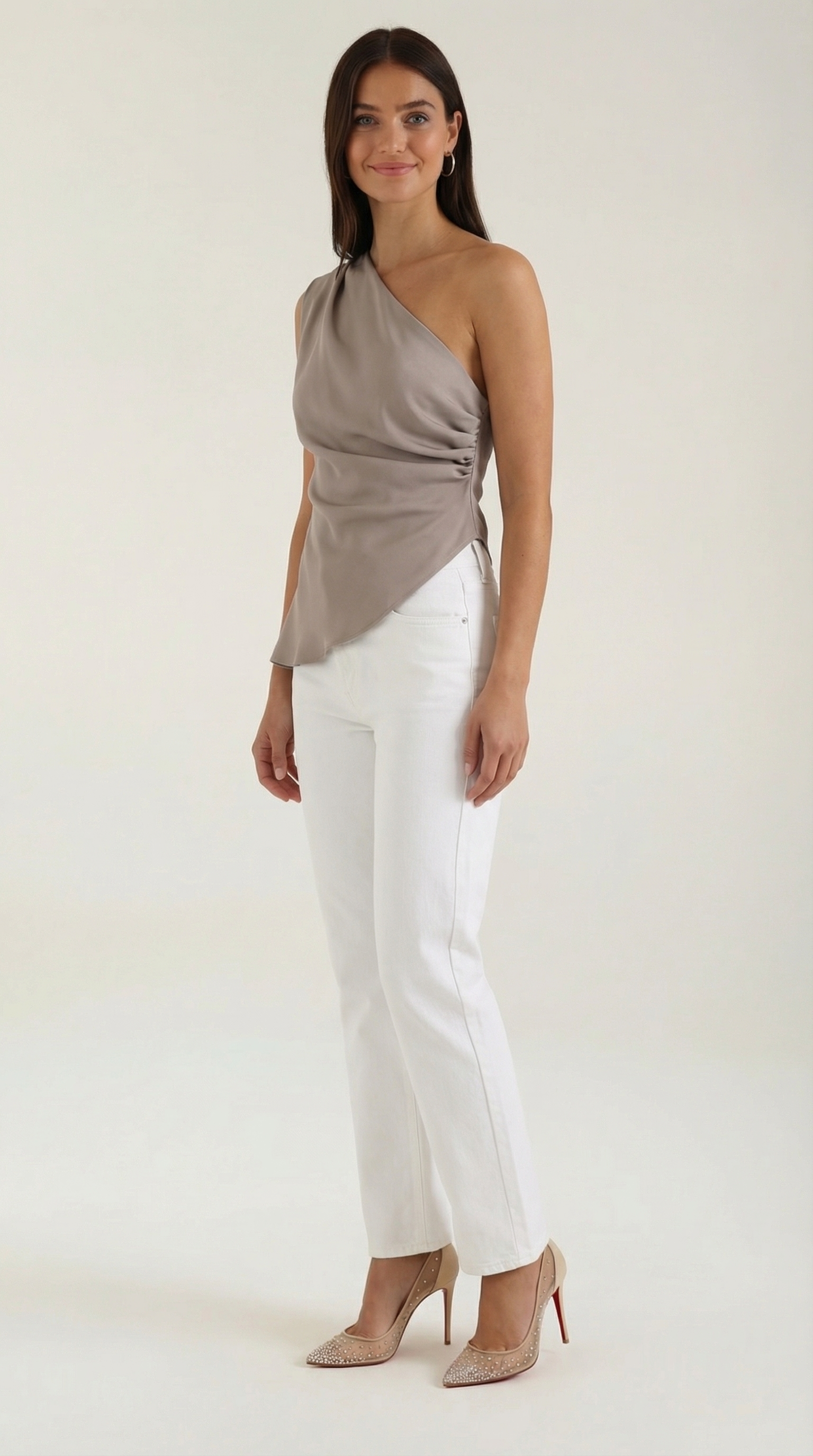 Selene Sleeveless One-Shoudler Top