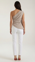Selene Sleeveless One-Shoudler Top