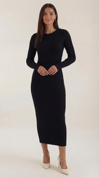 Sheila Ribbed Bodycon Midi Dress