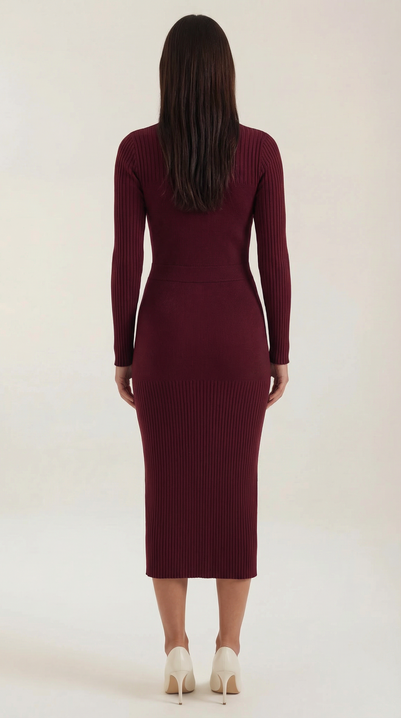 Sheila Ribbed Bodycon Midi Dress