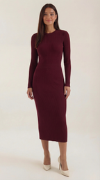 Sheila Ribbed Bodycon Midi Dress