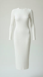 Sheila Ribbed Bodycon Midi Dress