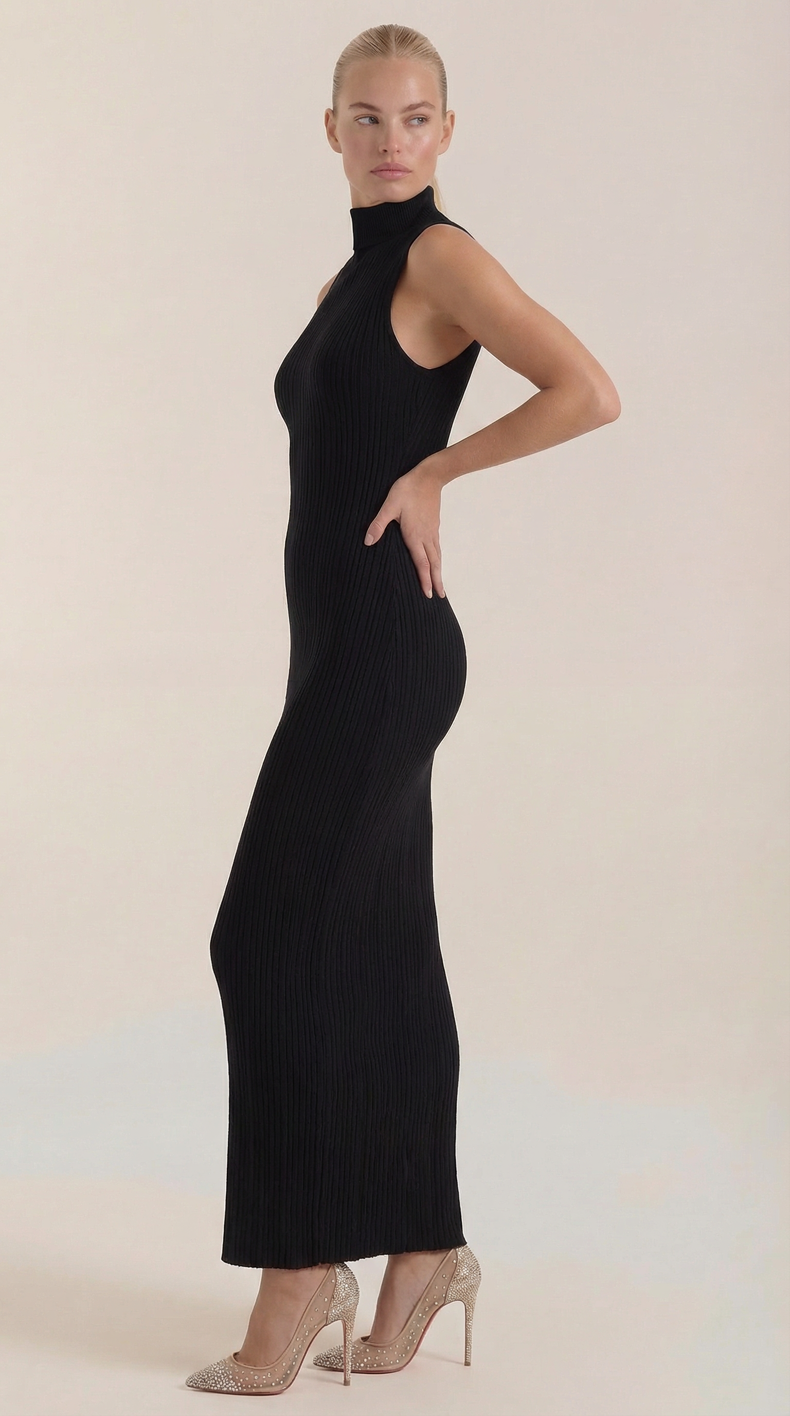 Sonia Mock Neck Bodycon Dress
