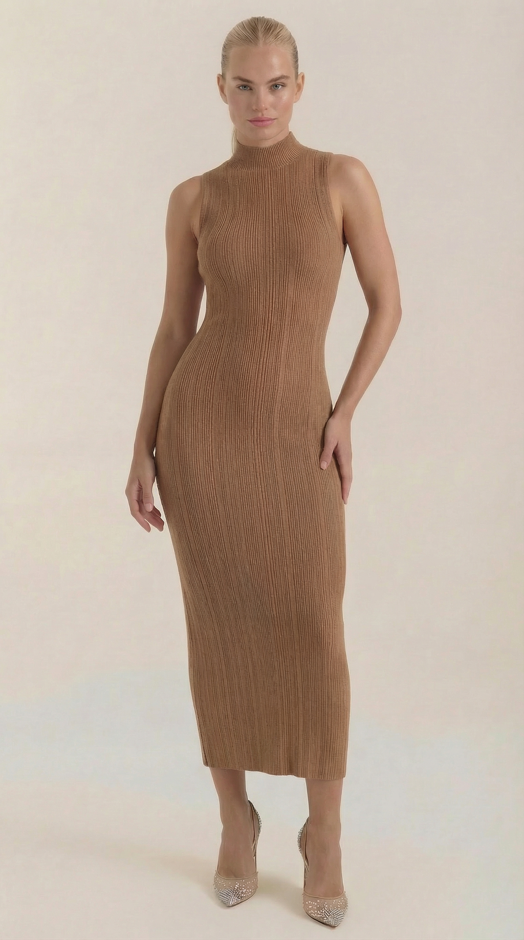 Sonia Mock Neck Bodycon Dress