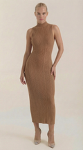 Sonia Mock Neck Bodycon Dress