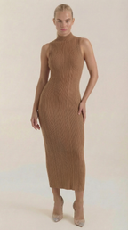 Sonia Mock Neck Bodycon Dress