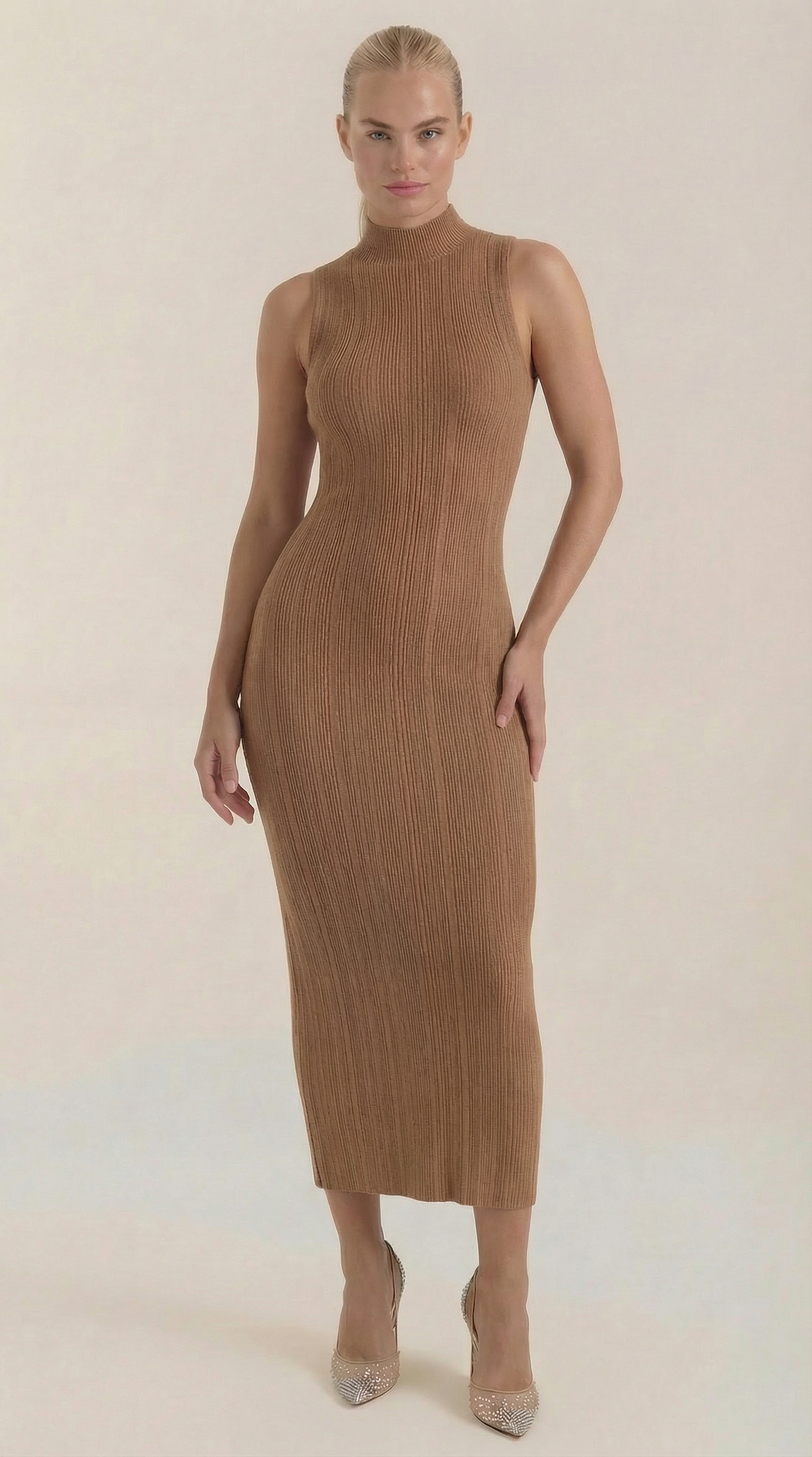 Sonia Mock Neck Bodycon Dress