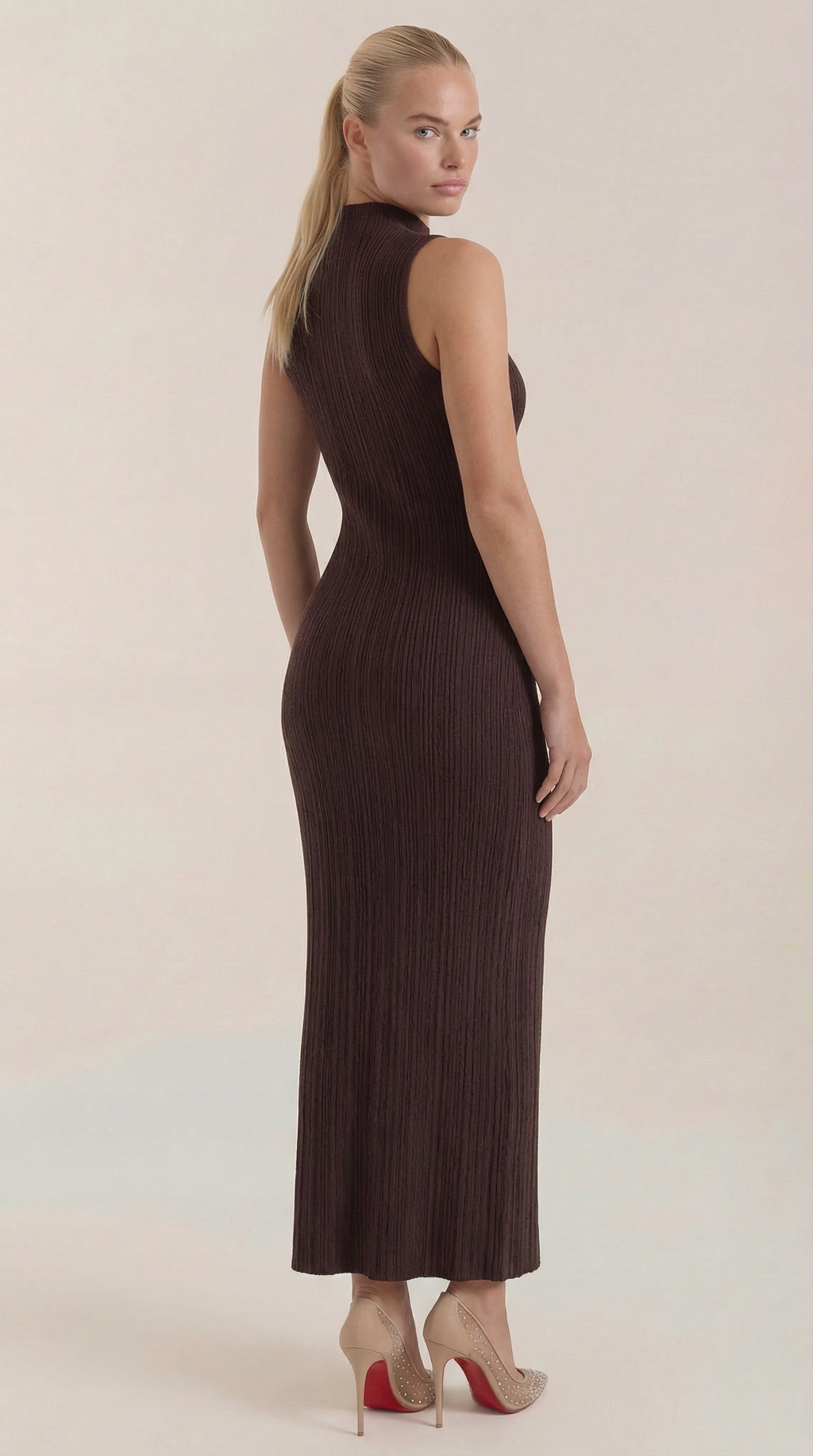 Sonia Mock Neck Bodycon Dress