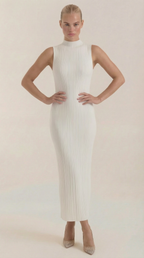 Sonia Mock Neck Bodycon Dress