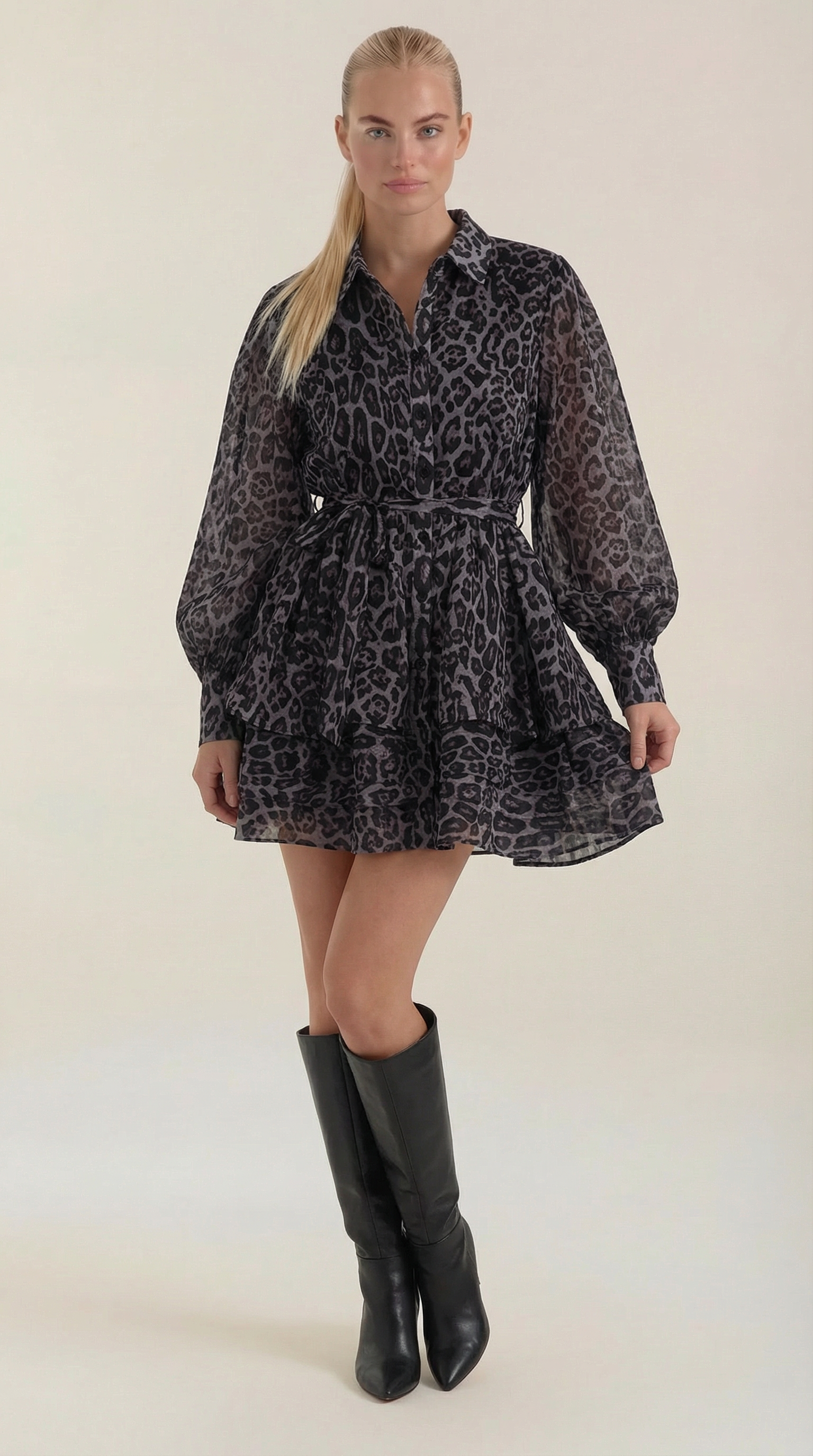 Stella Leopard Print Mini Dress