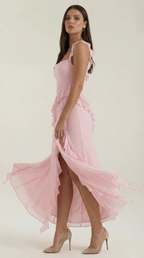 Susan Ruffled Maxi Dress