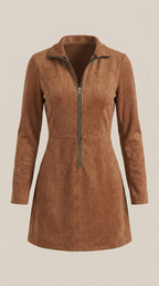 Tamara Zip Front Mini Dress