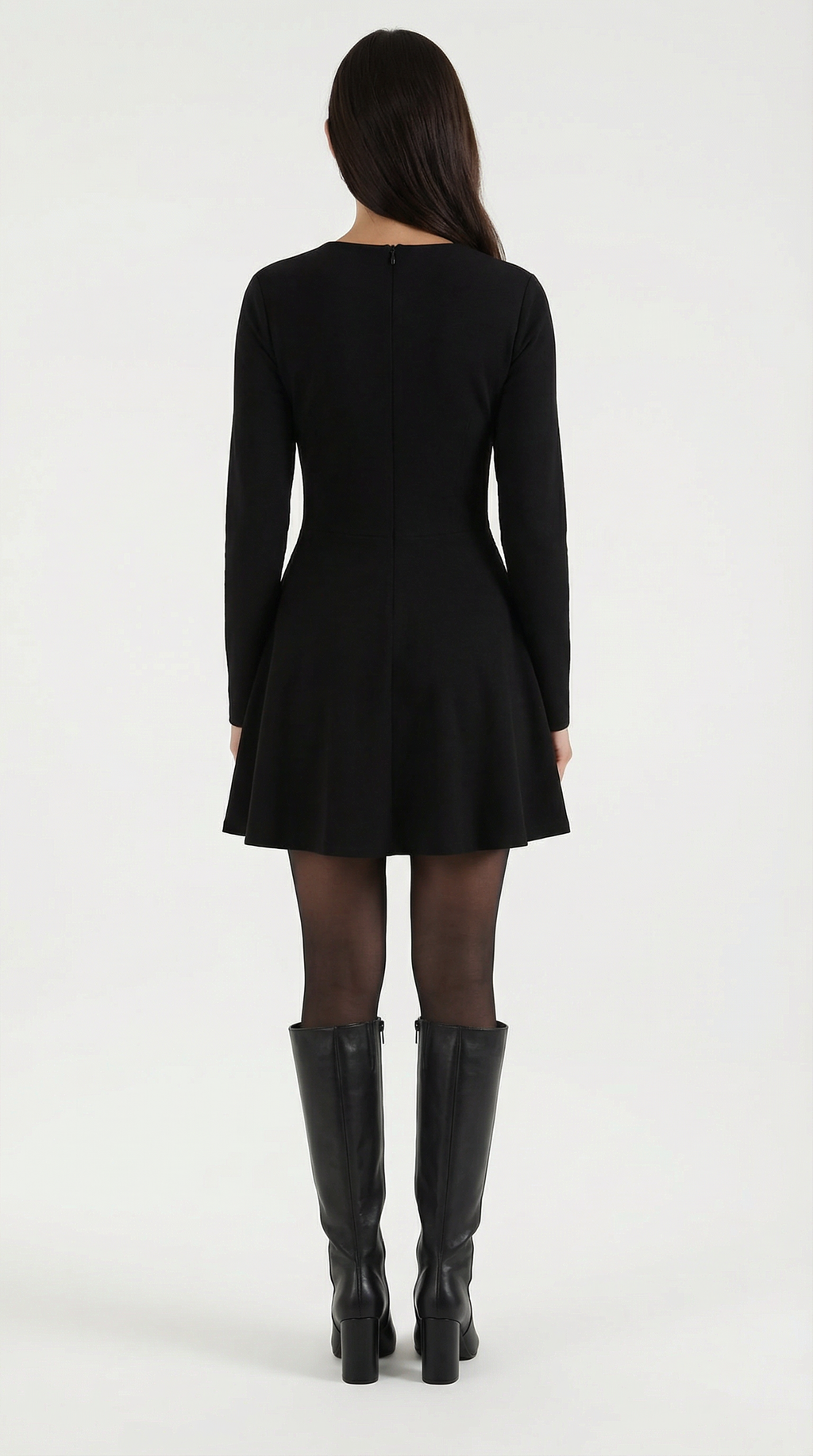 Tiffany Long Sleeve Flare Mini Dress