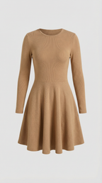 Tiffany Long Sleeve Flare Mini Dress