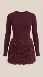 Tonya Rose Texture Mini Dress