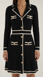 Tracy Contrast Trim Mini Dress