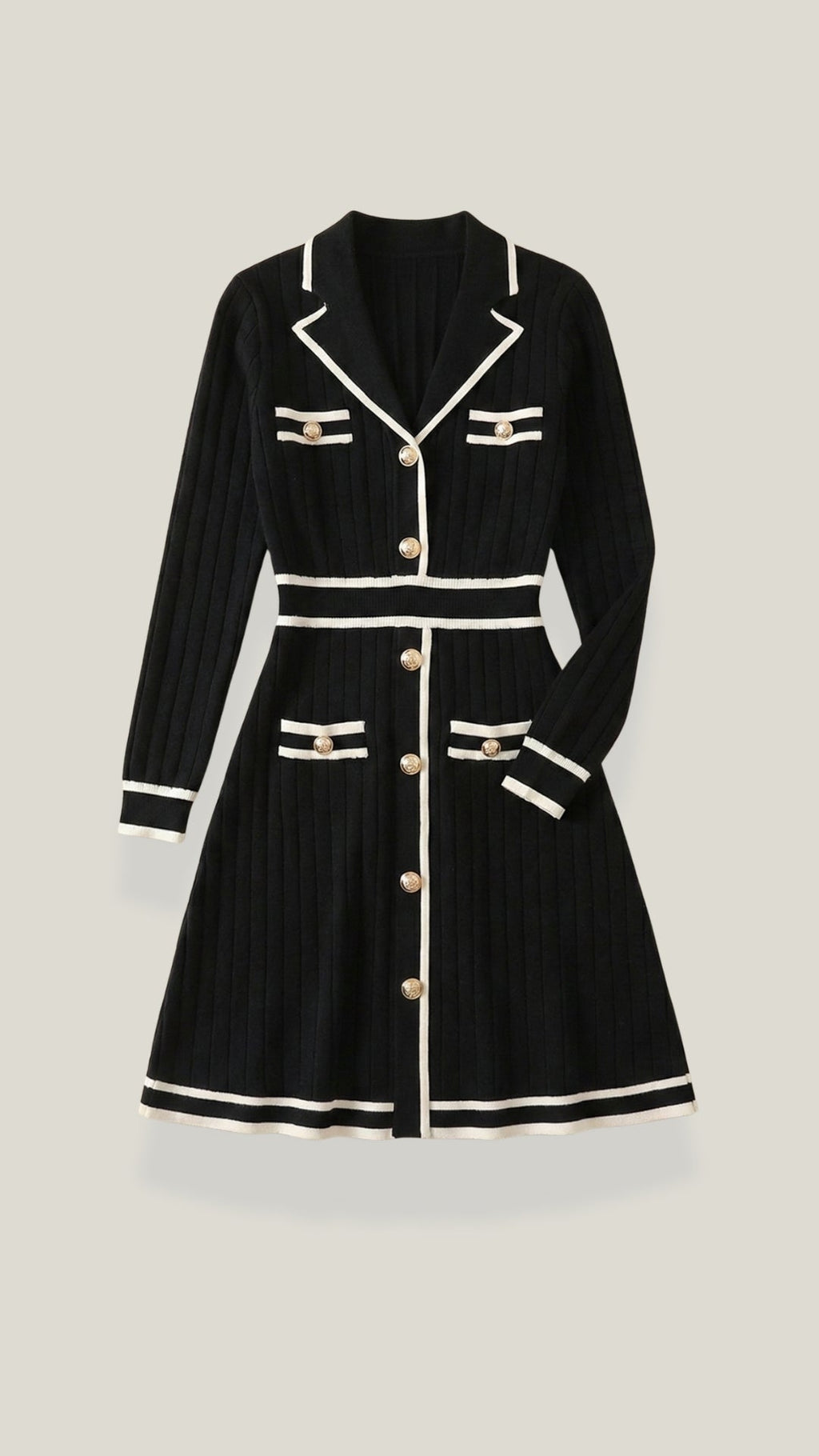 Tracy Contrast Trim Mini Dress
