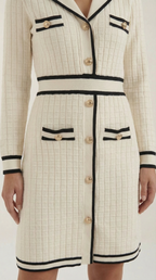 Tracy Contrast Trim Mini Dress