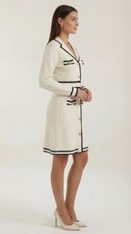 Tracy Contrast Trim Mini Dress
