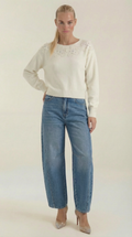 Vicki High-Waisted Barrel Leg Jeans