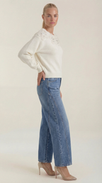 Vicki High-Waisted Barrel Leg Jeans