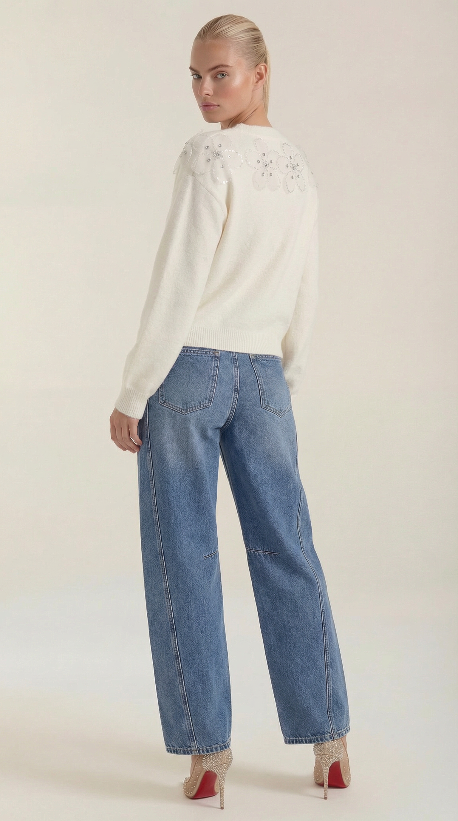 Vicki High-Waisted Barrel Leg Jeans