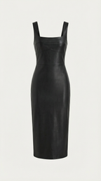 Yvonne Faux Leather Bodycon Dress