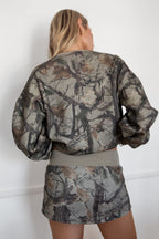 ELK Woodland Camo Cloud Fleece Mini Skirt