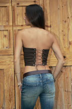 RODEA Strapless Western Bustier Top
