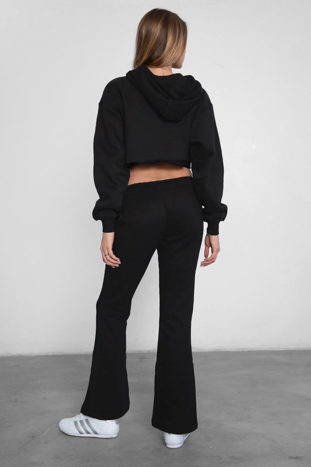 Jiya Plush Fleece Flare Sweat Pants