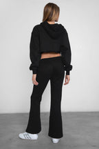 Jiya Plush Fleece Flare Sweat Pants