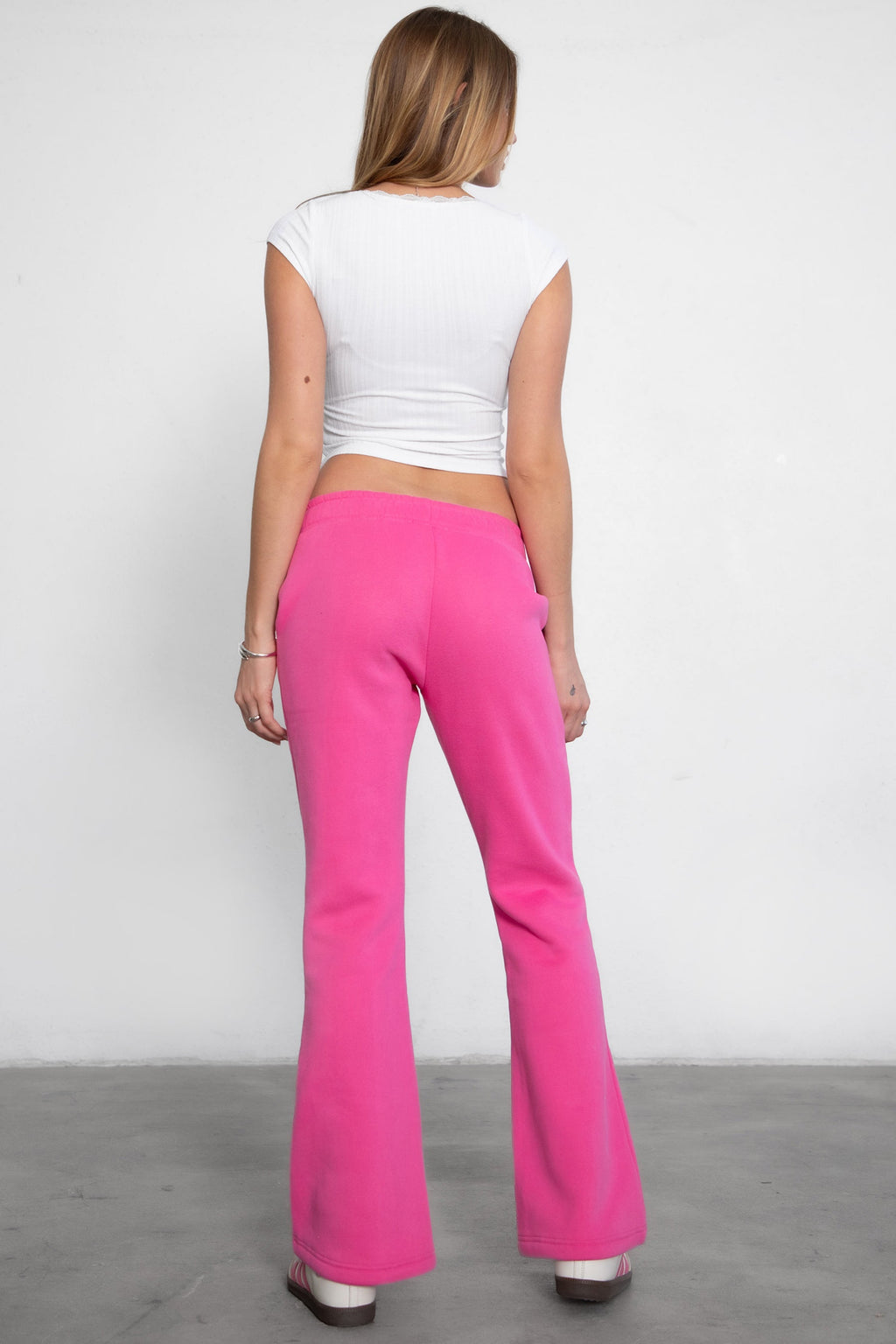 Jiya Plush Fleece Flare Sweat Pants