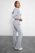 Jiya Plush Fleece Flare Sweat Pants