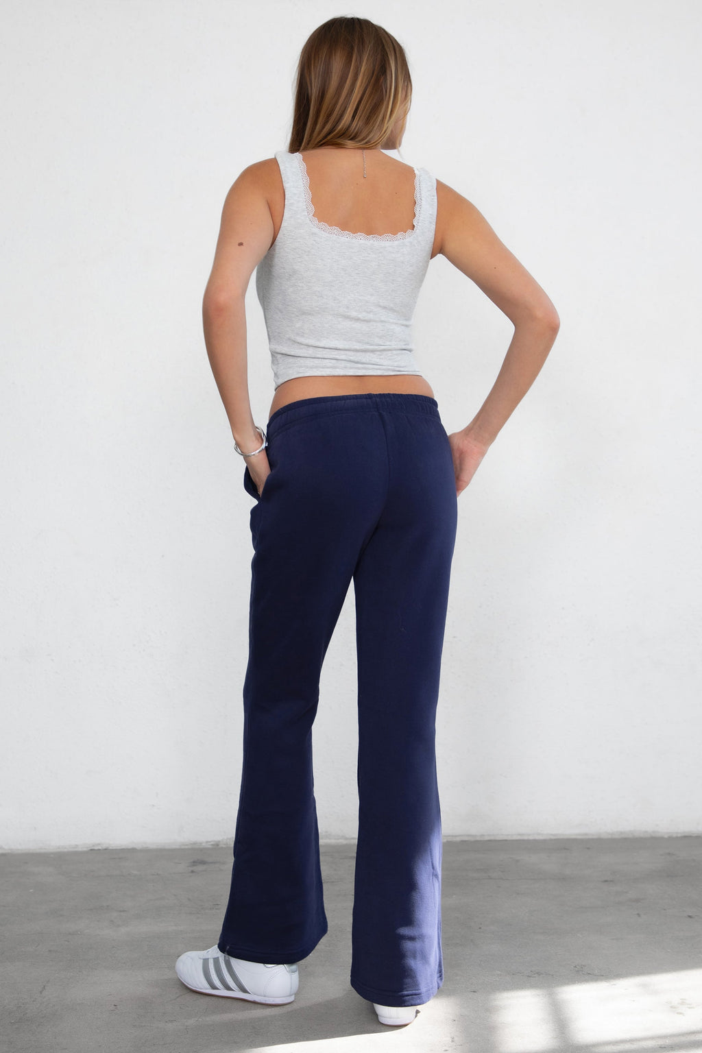 Jiya Plush Fleece Flare Sweat Pants