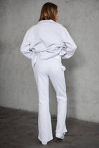 Jiya Plush Fleece Flare Sweat Pants